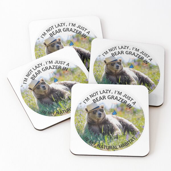 Item preview, bear grazer i'm not lazzy  designed and sold by bukajart.