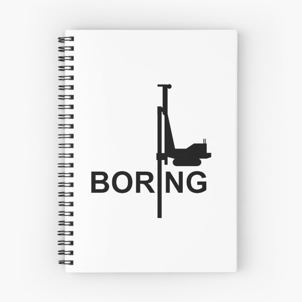 Item preview, Boring (Rotary Drilling) - Black Logo designed and sold by Ragetroll.