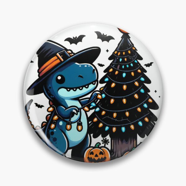 Item preview, Halloween Dinosaur with Christmas Tree Twist designed and sold by lubushop1.
