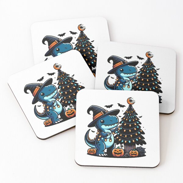 Item preview, Halloween Dinosaur with Christmas Tree Twist designed and sold by lubushop1.