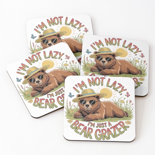 Item preview, i'm not lazy i'm just a bear grazer designed and sold by bukajart.