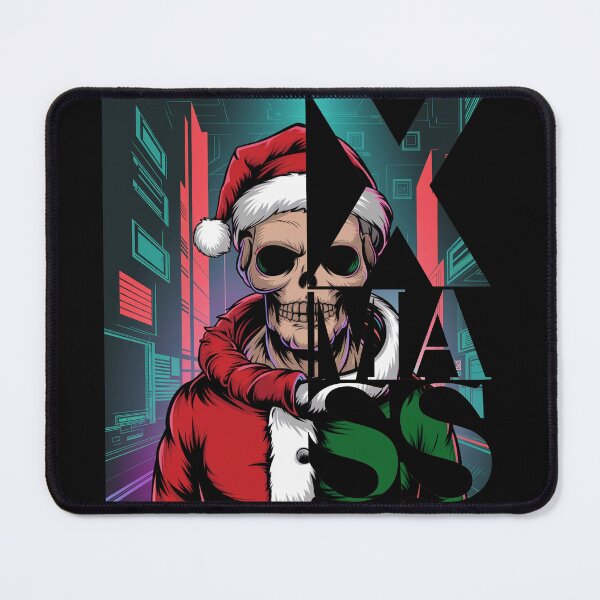 Item preview, Santa Skeleton - x-mass cyberpunk designed and sold by BooWearBer.