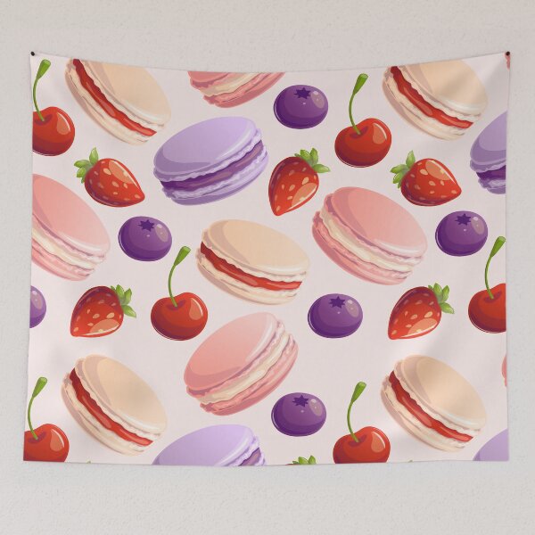 Item preview, Macaroons and berries designed and sold by Natalia Varlamova.