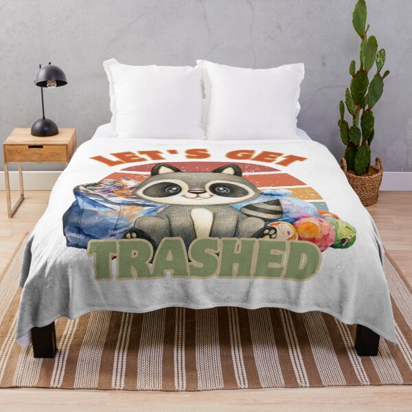 Item preview, Let's get trashed raccoon designed and sold by YQvibe Studio.