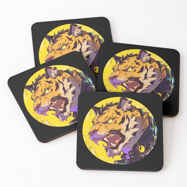 Item preview, Cyber Tiger // Aesthetic Tiger // Cool Animal // Cyber Animal // Future Animal Art // Animal Warrior // Cyber Week  designed and sold by SMARTKIT  DESIGNAGENCY.