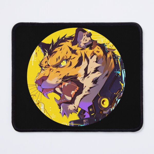 Item preview, Cyber Tiger // Aesthetic Tiger // Cool Animal // Cyber Animal // Future Animal Art // Animal Warrior // Cyber Week designed and sold by SMARTKIT DESIGNAGENCY.