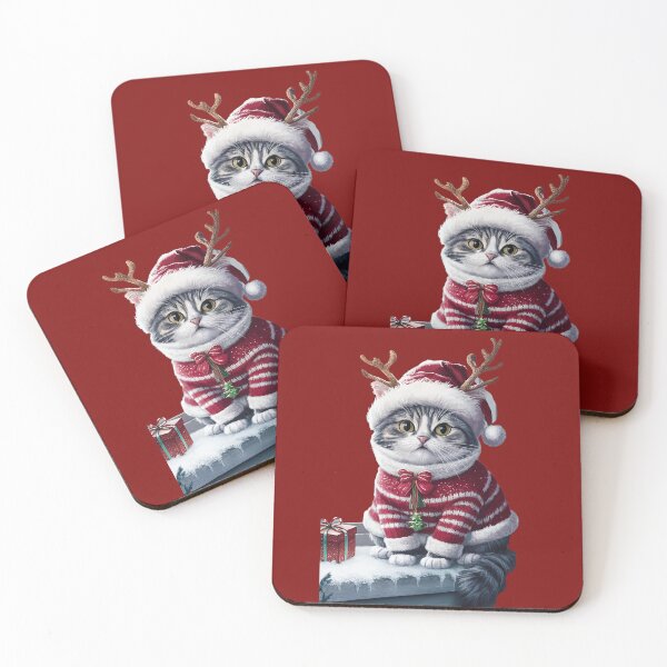 Item preview, Festive Christmas cat designed and sold by Glamalt.
