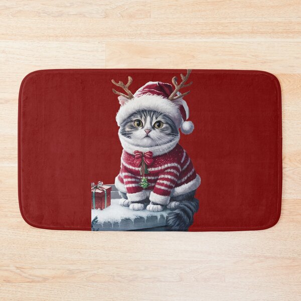 Item preview, Festive Christmas cat designed and sold by Glamalt.