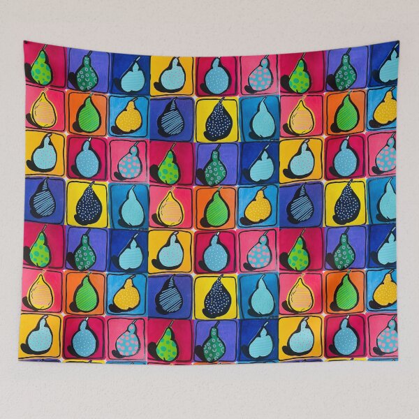 Item preview, Patterned pears  designed and sold by Rebecca Lyon Art .