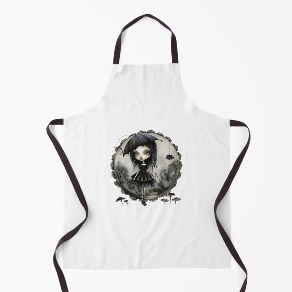 Item preview, Copy of Whimsical Goth Girls with umbrela and mushrooms designed and sold by Dominika Farkašová.