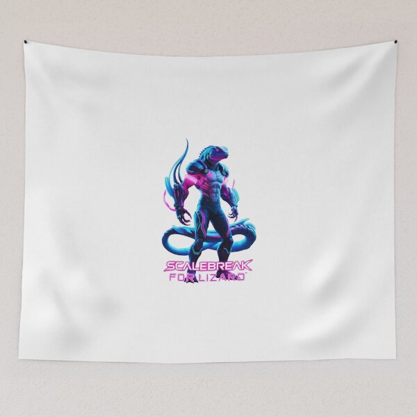 Item preview, Space Warrior Lizard - Neon Wilds - Gaming Themed Wild Animal Characters designed and sold by TANDIGITALSHOP.
