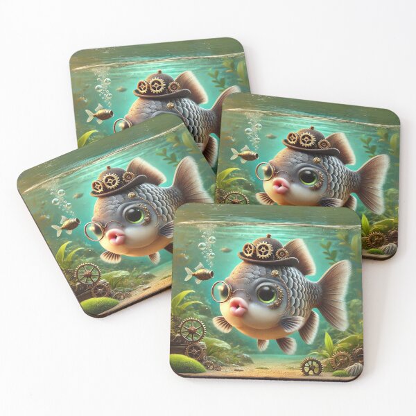 Item preview, Steampunk Kissing Gourami designed and sold by Sillytoe.