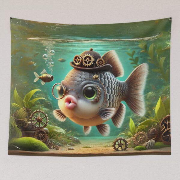 Item preview, Steampunk Kissing Gourami designed and sold by Sillytoe.