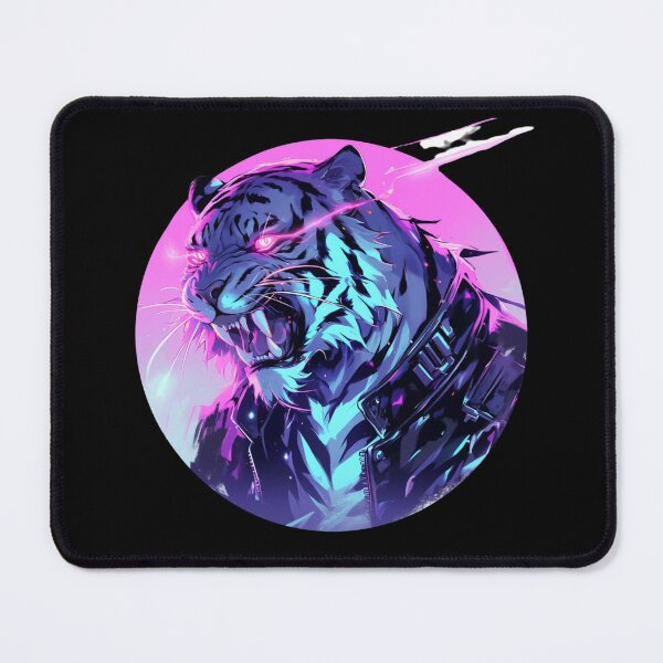 Item preview, Cyber Tiger // Aesthetic Tiger // Cool Animal // Cyber Animal // Future Animal Art // Animal Warrior // Cyber Week designed and sold by SMARTKIT DESIGNAGENCY.