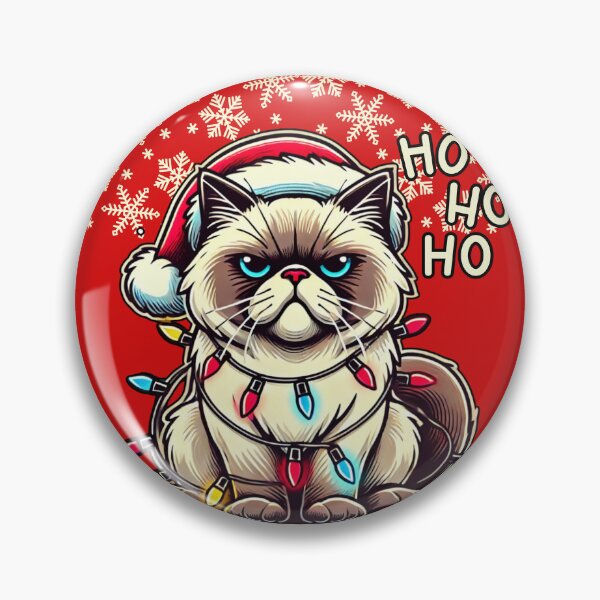 Item preview, Grumpy Christmas Cat - Ho Ho Ho designed and sold by sekrecja.