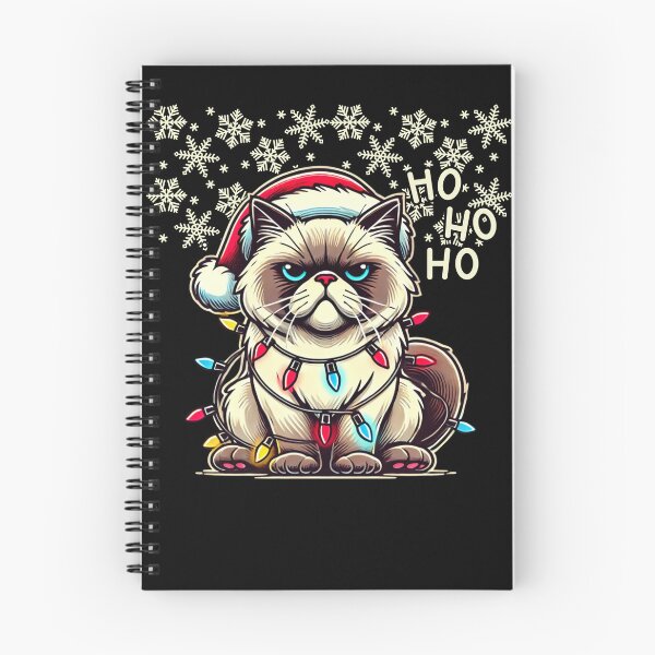 Item preview, Grumpy Christmas Cat - Ho Ho Ho designed and sold by sekrecja.