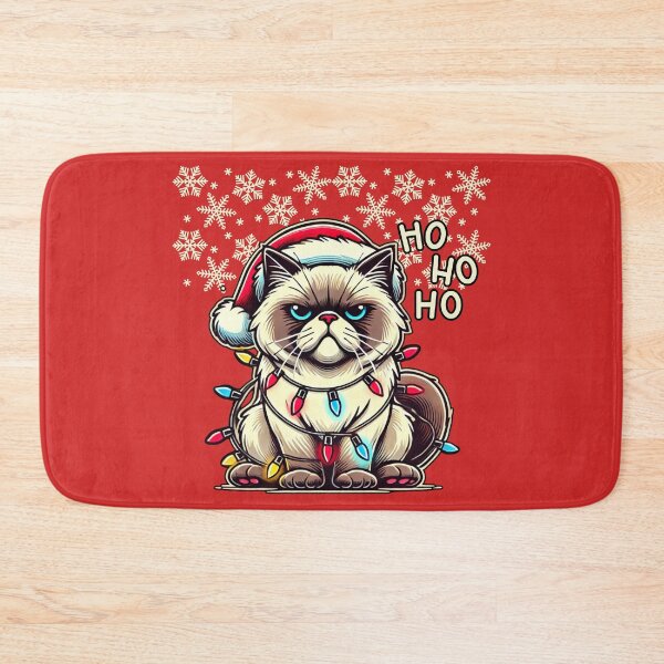 Item preview, Grumpy Christmas Cat - Ho Ho Ho designed and sold by sekrecja.