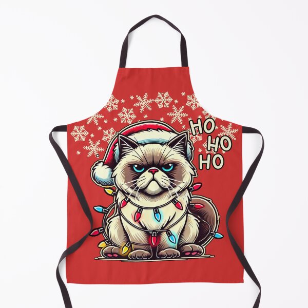 Item preview, Grumpy Christmas Cat - Ho Ho Ho designed and sold by sekrecja.