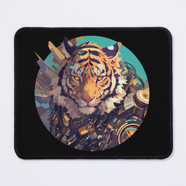 Item preview, Cyber Tiger // Aesthetic Tiger // Cool Animal // Cyber Animal // Future Animal Art // Animal Warrior // Cyber Week designed and sold by SMARTKIT DESIGNAGENCY.