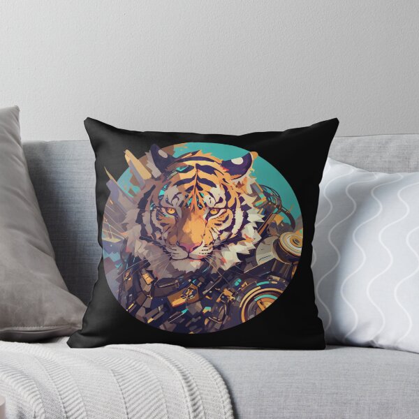 Item preview, Cyber Tiger // Aesthetic Tiger // Cool Animal // Cyber Animal // Future Animal Art // Animal Warrior // Cyber Week  designed and sold by SMARTKIT  DESIGNAGENCY.