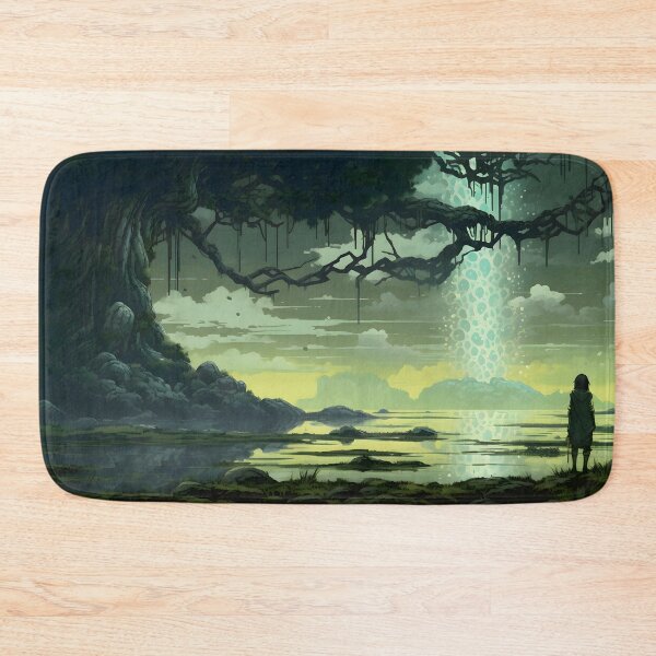 Item preview, Ancient Tree and Mystical Light Pillar designed and sold by GreenInkXpress.