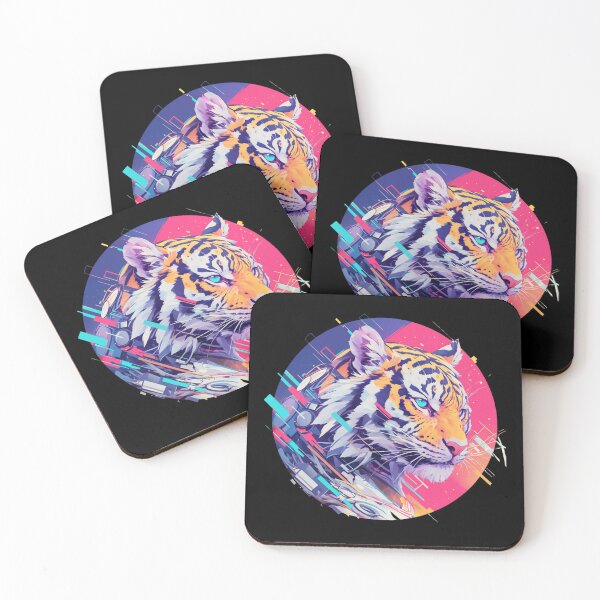 Item preview, Cyber Tiger // Aesthetic Tiger // Cool Animal // Cyber Animal // Future Animal Art // Animal Warrior // Cyber Week  designed and sold by SMARTKIT  DESIGNAGENCY.