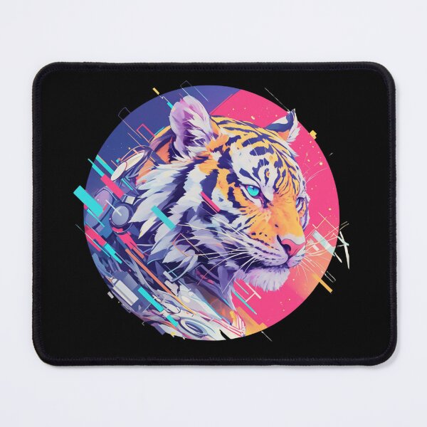 Item preview, Cyber Tiger // Aesthetic Tiger // Cool Animal // Cyber Animal // Future Animal Art // Animal Warrior // Cyber Week designed and sold by SMARTKIT DESIGNAGENCY.