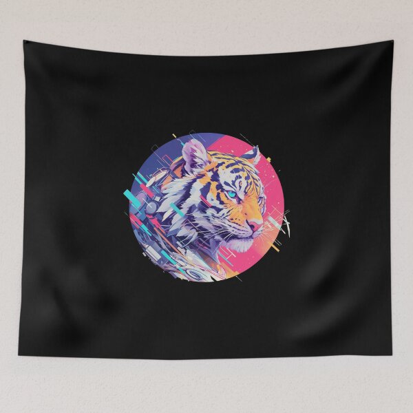 Item preview, Cyber Tiger // Aesthetic Tiger // Cool Animal // Cyber Animal // Future Animal Art // Animal Warrior // Cyber Week  designed and sold by SMARTKIT  DESIGNAGENCY.