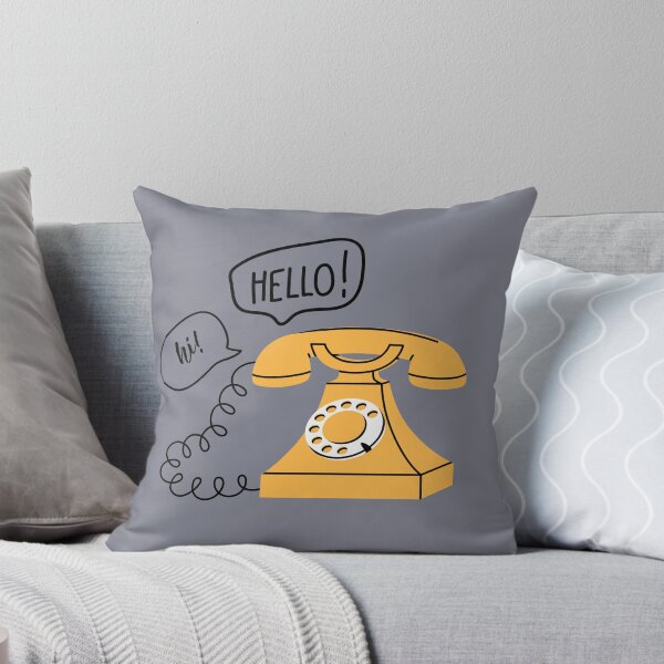 Item preview, Yellow Retro Telephone designed and sold by AnulaArt.