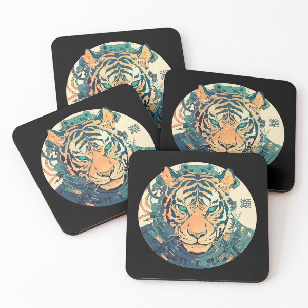 Item preview, Cyber Tiger // Aesthetic Tiger // Cool Animal // Cyber Animal // Future Animal Art // Animal Warrior // Cyber Week  designed and sold by SMARTKIT  DESIGNAGENCY.
