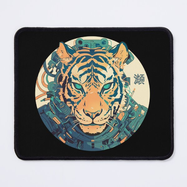 Item preview, Cyber Tiger // Aesthetic Tiger // Cool Animal // Cyber Animal // Future Animal Art // Animal Warrior // Cyber Week  designed and sold by SMARTKIT  DESIGNAGENCY.