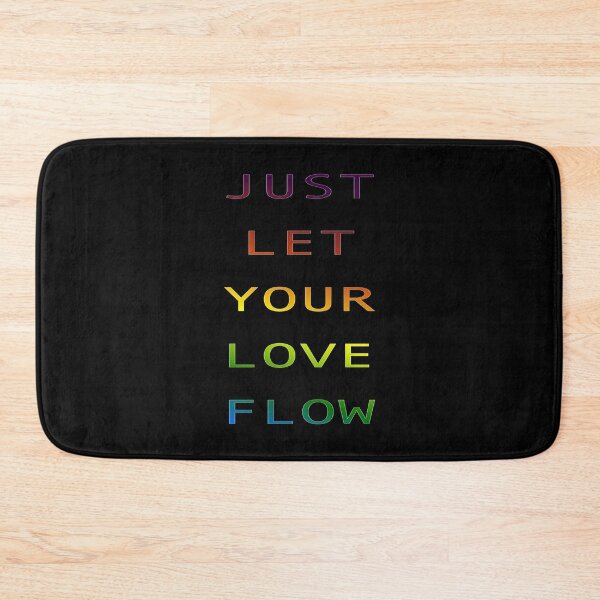 Item preview, "JUST LET YOUR LOVE FLOW" - SKINNY rainbow FONT. designed and sold by ArtDesign-ZA.