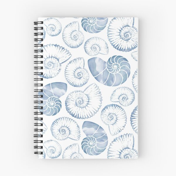 Item preview, Blue nautilus shells pastel designed and sold by adenaJ.