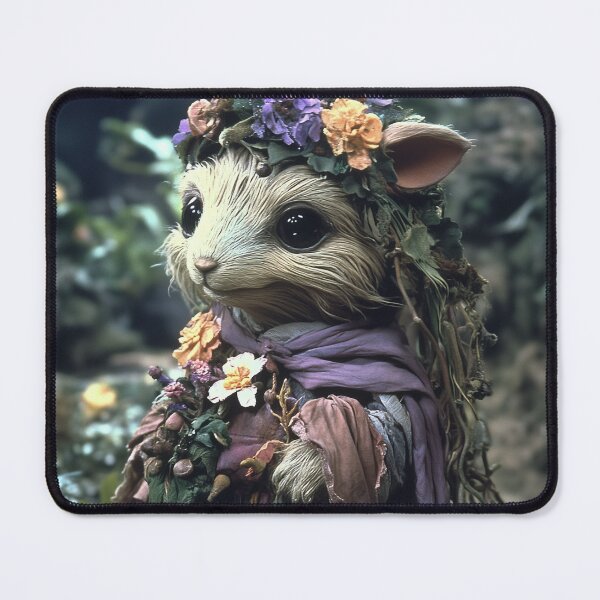 Item preview, Woodland Spirit Mouse in Blooming Attire designed and sold by LonesomeKnight.