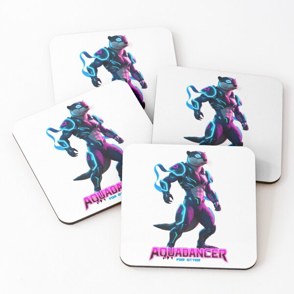 Item preview, Space Warrior Otter - Neon Wilds - Gaming Themed Wild Animal Characters designed and sold by TANDIGITALSHOP.