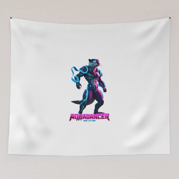 Item preview, Space Warrior Otter - Neon Wilds - Gaming Themed Wild Animal Characters designed and sold by TANDIGITALSHOP.