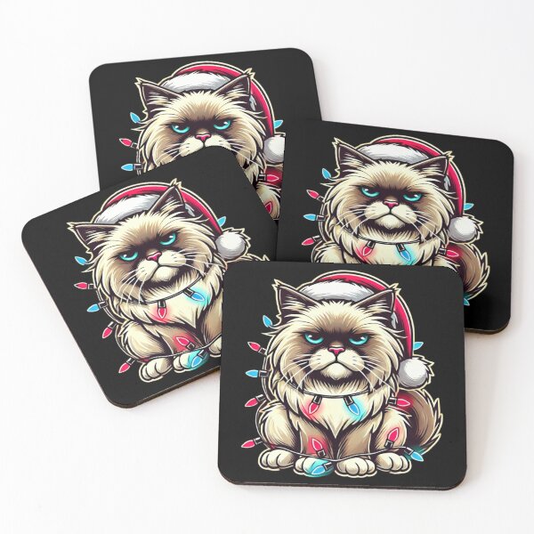 Item preview, Festive Grumpy Cat - Santa Edition designed and sold by sekrecja.