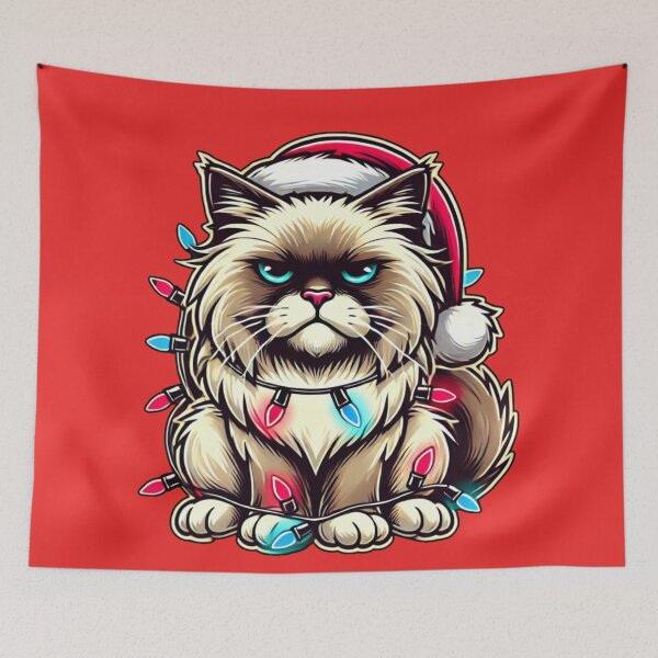 Item preview, Festive Grumpy Cat - Santa Edition designed and sold by sekrecja.