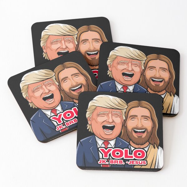 Item preview, YOLO JK BRB - Jesus and Trump designed and sold by plushism.