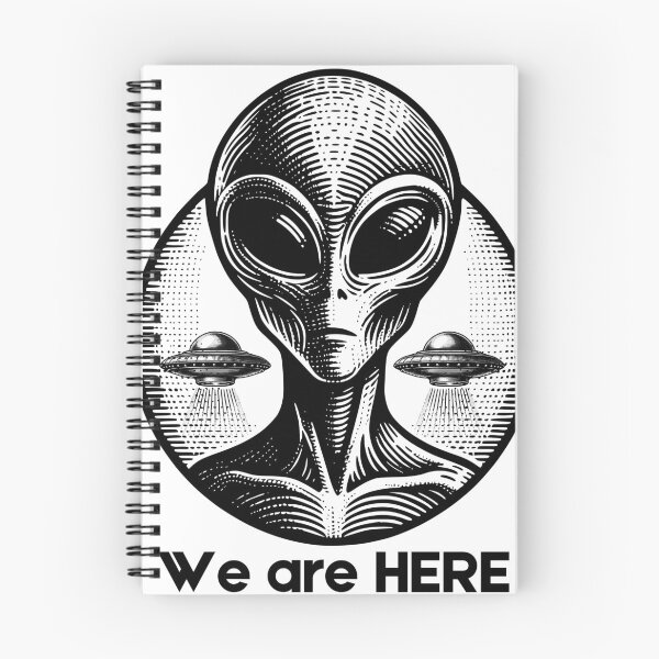 Item preview, Aliens. We are HERE. Alien abduction. Aliens on Earth. designed and sold by MamaNeeaDesigns.