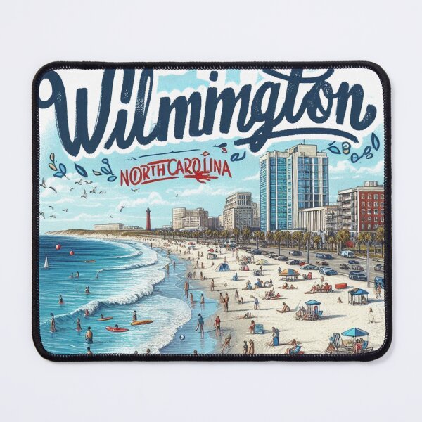 Item preview, Wilmington North Carolina NC Retro Water Sunrise and Sunset designed and sold by HaydenMillepied.