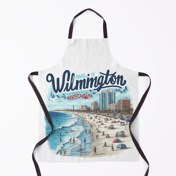 Item preview, Wilmington North Carolina NC Retro Water Sunrise and Sunset designed and sold by HaydenMillepied.