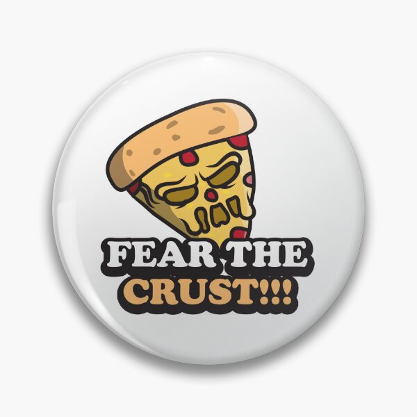 Item preview, Fear the crust, pizza monster, pizza gift for food lovers designed and sold by Rednosestickers.