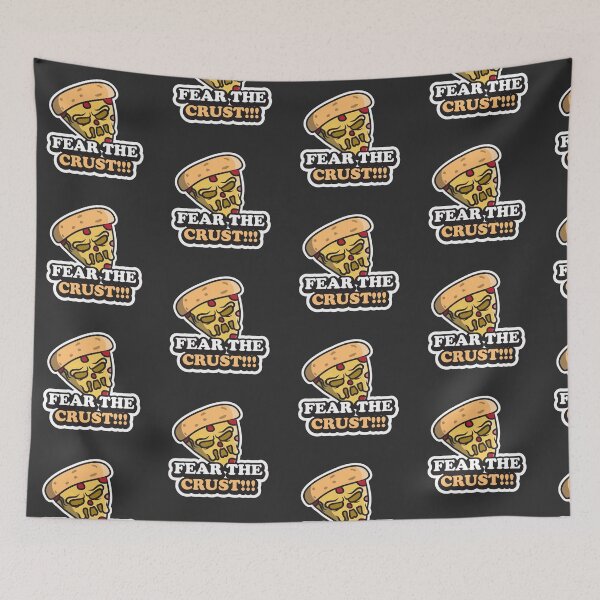 Item preview, Fear the crust, pizza monster, pizza gift for food lovers designed and sold by Rednosestickers.