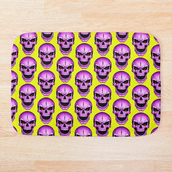 Artikelvorschau, Endgegner, schreiender, neonlila Totenkopf entworfen und verkauft von hauntedtees.