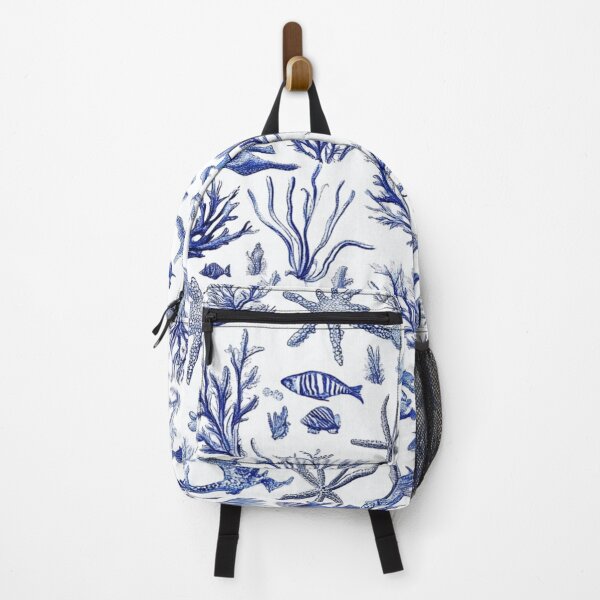 Item preview, Marine life, Coral and Starfish blue designed and sold by mind-coloring.