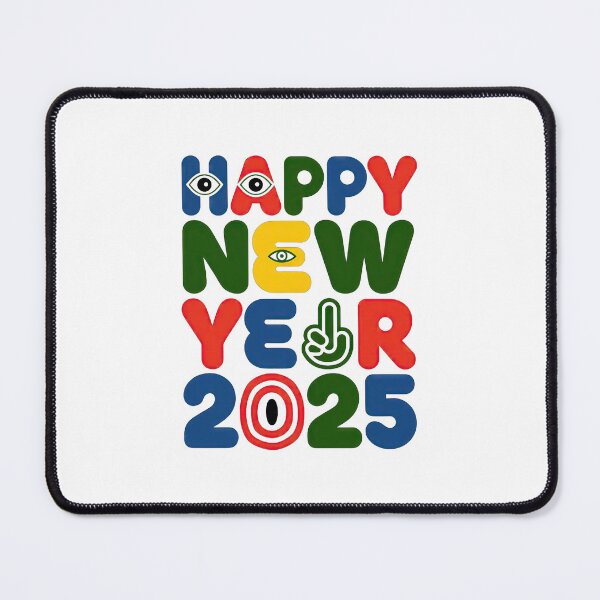 Item preview, Multi Colored Happy New Year 2025 designed and sold by PING 999 STUDIO.
