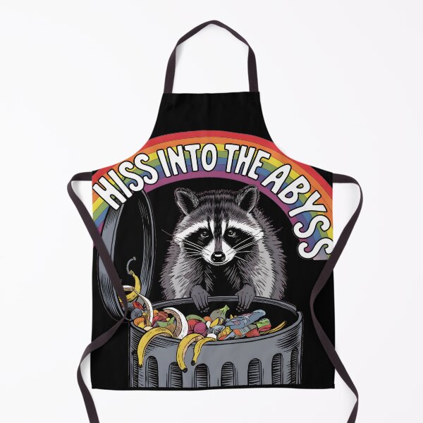 Item preview, Funny Raccoon Hiss Into The Abyss Trash Can designed and sold by Anniebuh.