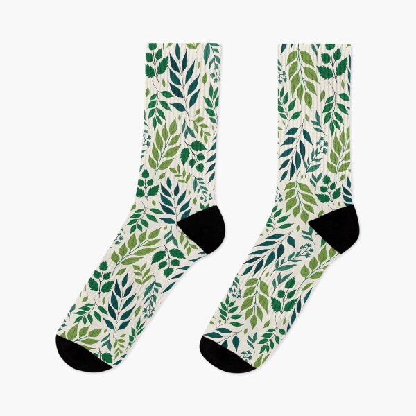 Item preview, green leaves of different shapes designed and sold by burbura.