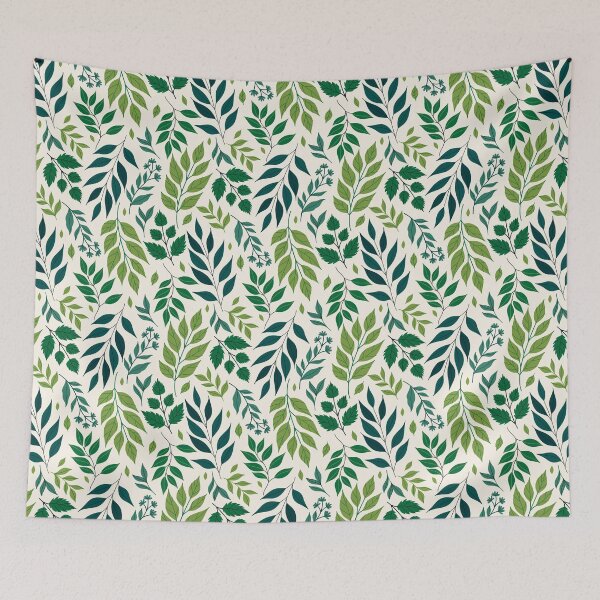 Item preview, green leaves of different shapes designed and sold by burbura.